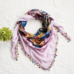 Exotic Handmade Needle Lace Scarf